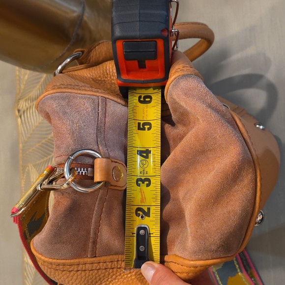 BIMBA Y LOLA Bag Stylish Tan Leather Satchel - Picture 14 of 14